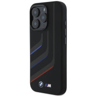 BMW Silicone Turning Lines MagSafe Case for iPhone 16 Pro Max - Black