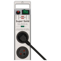 Brennenstuhl Super-Solid surge protector strip 8 sockets 2.5m 13.500A - silver