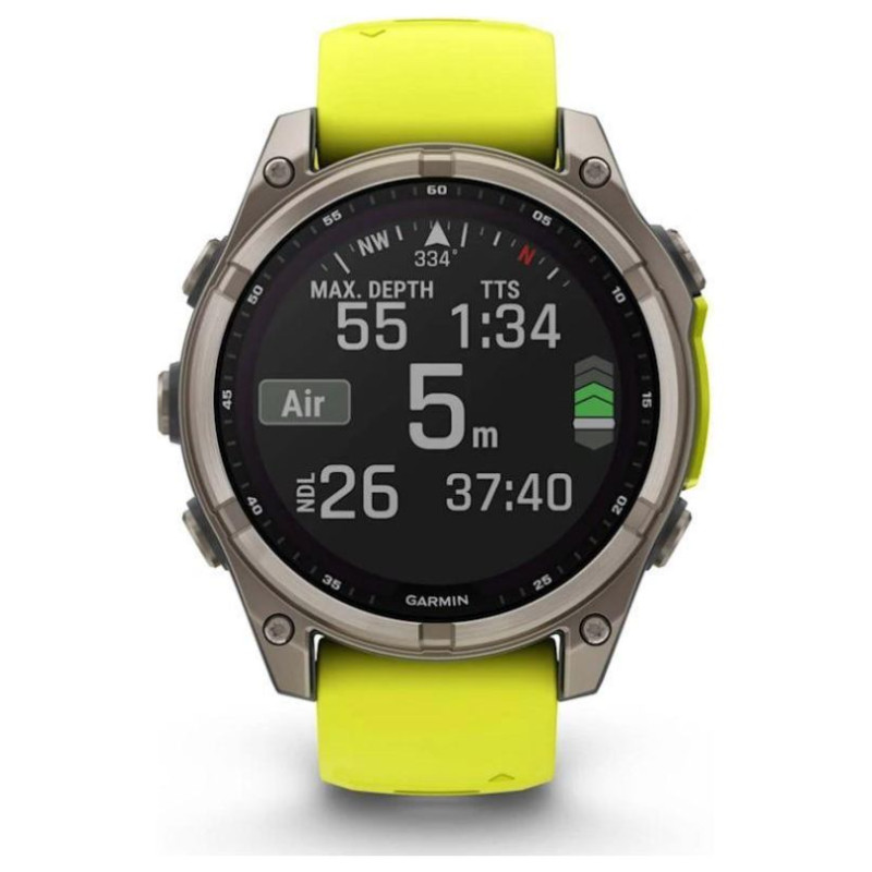 Garmin SMARTWATCH FENIX 8 SAPP. SOLAR/YELLOW 010-02907-21 GARMIN