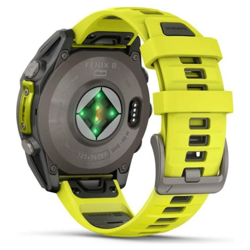 Garmin SMARTWATCH FENIX 8 SAPP. SOLAR/YELLOW 010-02907-21 GARMIN