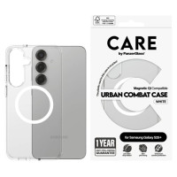 Panzerglass CARE by PanzerGlass Flagship Urban Combat White QI Case for Samsung Galaxy S25+ - Transparent