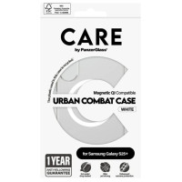 Panzerglass CARE by PanzerGlass Flagship Urban Combat White QI Case for Samsung Galaxy S25+ - Transparent