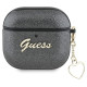 Guess Metallic Script Charm Case for AirPods 4 - Black