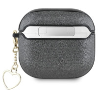 Guess Metallic Script Charm Case for AirPods 4 - Black