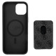 Guess 4G Stripes case with Magsafe wallet for iPhone 15 black