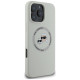 Karl Lagerfeld Silicone Double Heads And Circle MagSafe Case for iPhone 16 Pro Beige