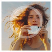 Amazingthing AR Aluminum 2 Lens Glass with Camera Lens Frame for iPhone 16 / 16 Plus - White