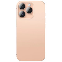 Amazingthing AR Aluminum 3 Lens Glass with Camera Lens Frame for iPhone 16 Pro / 16 Pro Max - Rose Gold