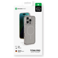 Amazingthing Titan Pro Mag Case with Magnetic Ring for iPhone 16 Pro Max - Gray