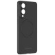 Amazingthing Minimal Air Case with Magnetic Ring for Samsung Galaxy S25 Edge - Black