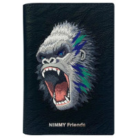 Nimmy Raptor Gorilla Passport/Wallet Case - Black