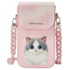 Nimmy Big Eyed Pet 2.0 Cat Phone Bag - Pink