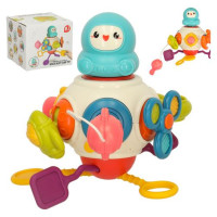 KIK Sensora rotaļlieta-zobgrauznis 8-in1 Montessori KX3611 [A]