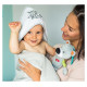 Babyono Bambusa dvielis ar kapuci 100x100 cm Babyono 346/03 grey [A]