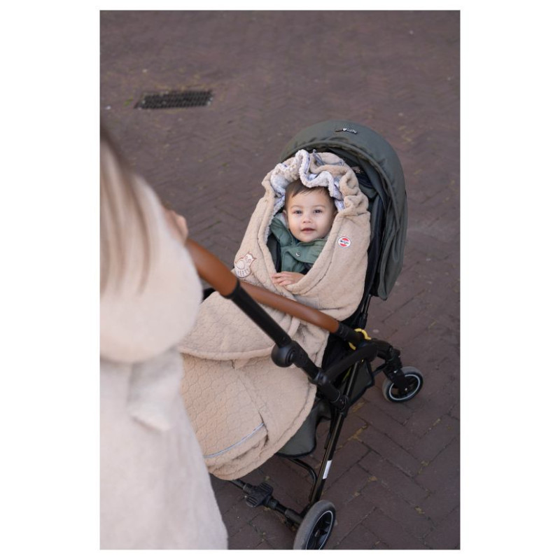 Lodger Bunker Folklore Fleece vissezonas guļammaiss, Beige - BK 630