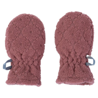 Lodger Mittens Folklore Fleece bērnu cimdiņi, Rosewood, 0-12m - MTF 625_0-12