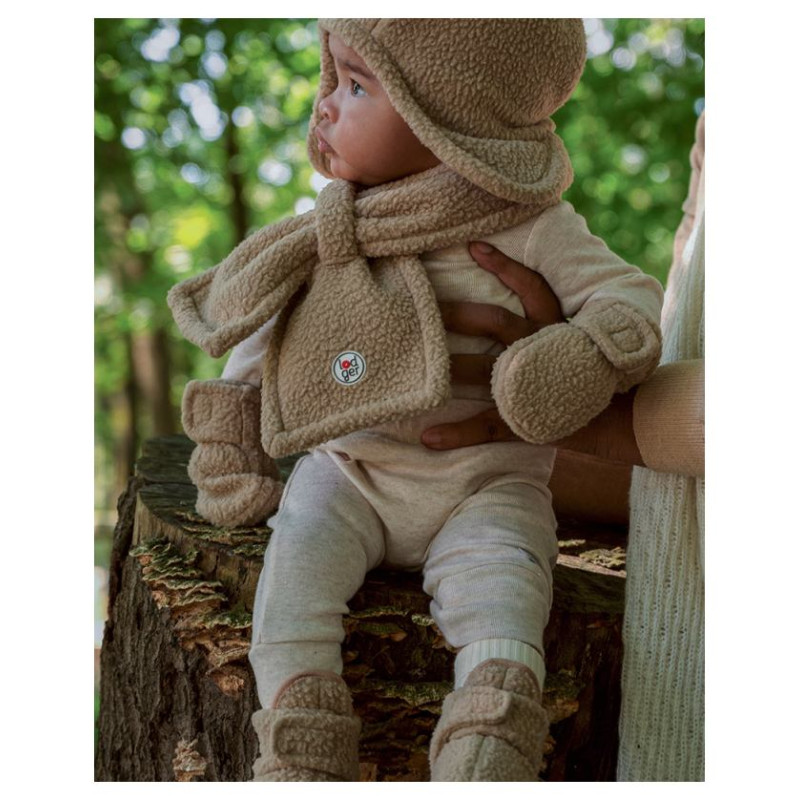 Lodger Mittens Teddy bērnu cimdiņi, Beige, 0-12m - MTT 630_0-12