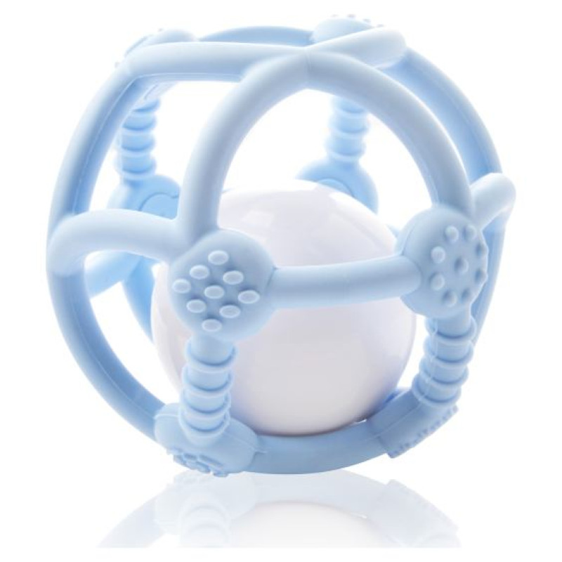 Kidsme silikona zobgrauznis bumba, gai&scaron;i zila - 9672S