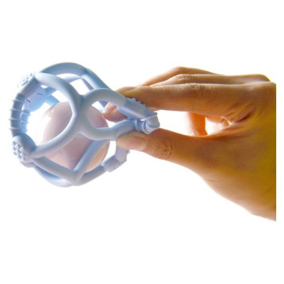 Kidsme silikona zobgrauznis bumba, gai&scaron;i zila - 9672S