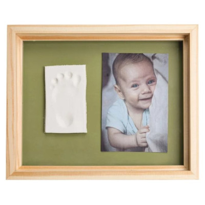 Baby Art Pure Frame wooden komplekts mazuļa pēdiņu vai rociņu nospieduma izveido&scaron;anai - 3601092030