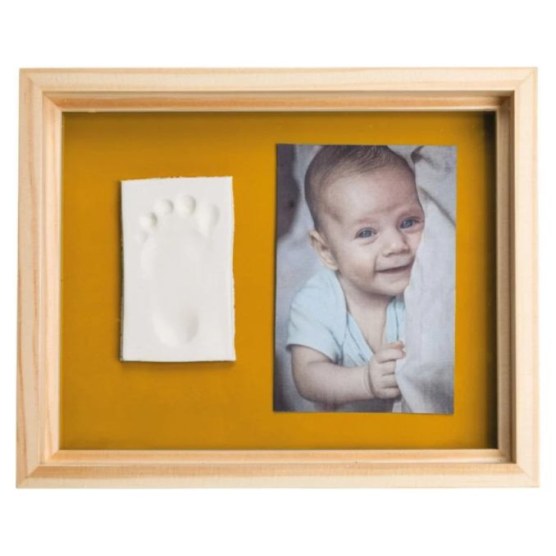 Baby Art Pure Frame wooden komplekts mazuļa pēdiņu vai rociņu nospieduma izveido&scaron;anai - 3601092030