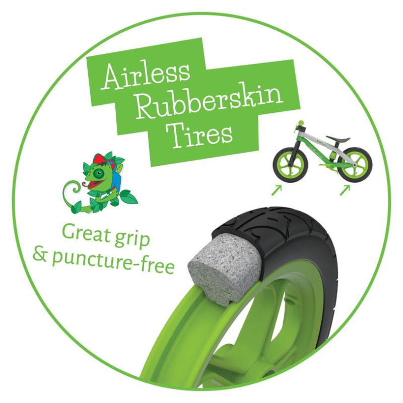 Chillafish BMXie 2 līdzsvara velosipēds no 2 līdz 5 gadiem, zaļ&scaron; - CPMX02LIM