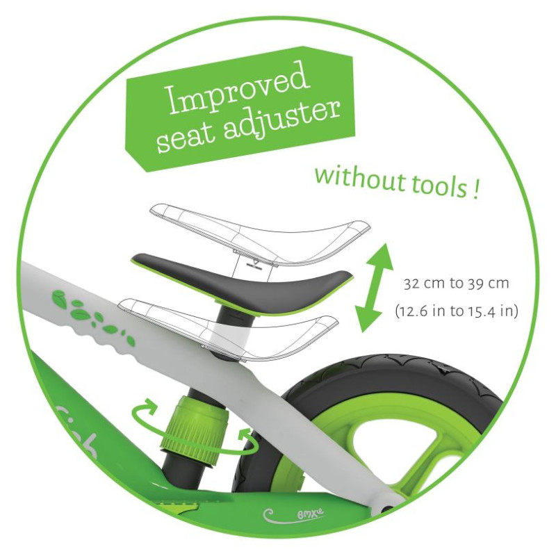 Chillafish BMXie 2 līdzsvara velosipēds no 2 līdz 5 gadiem, zaļ&scaron; - CPMX02LIM