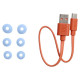 JBL wave in-ear austiņas ar Bluetooth, zilas - JBLWBEAMBLU