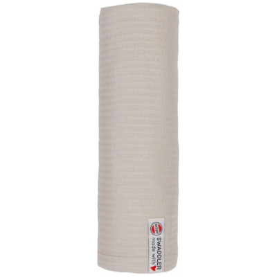 Lodger Swaddler Seersucker kokvilnas autiņ&scaron;, 120x120 cm, Steel - SW 108