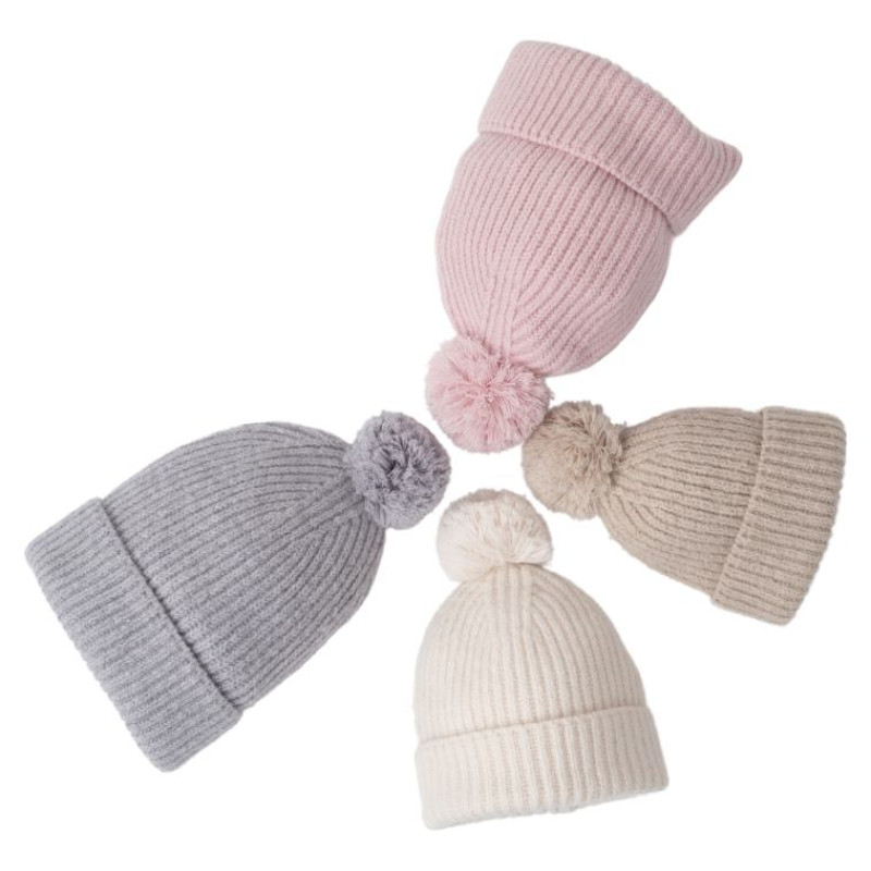 Lodger Hatter Folklore merino vilnas cepure, Beige, 6-12m - HTM 630_6-12