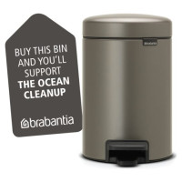 Brabantia atkritumu tvertne ar pedāli NewIcon, 3 l, Platinum - 113246