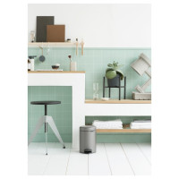Brabantia atkritumu tvertne ar pedāli NewIcon, 3 l, Platinum - 113246