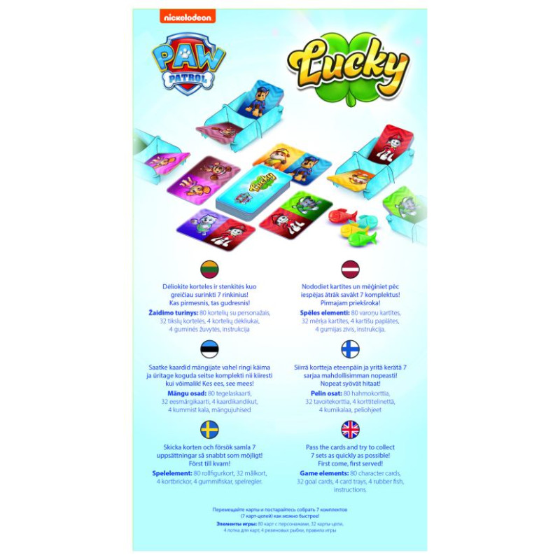 Trefl PAW PATROL galda spēle Lucky