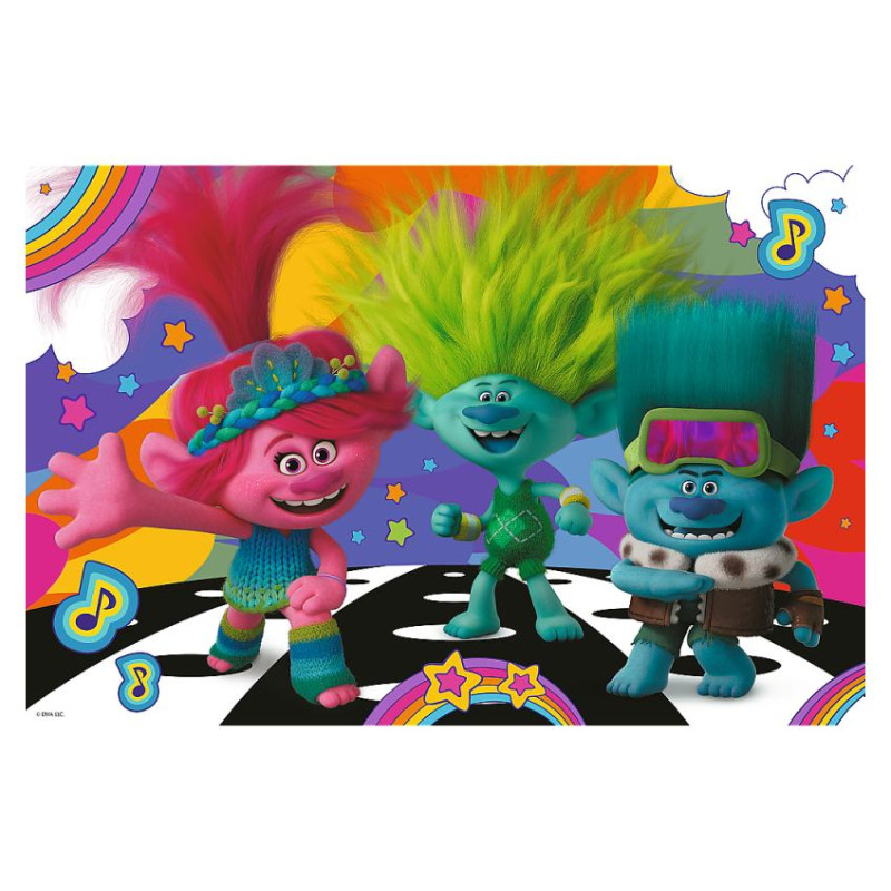 Trefl TROLLS Puzle Troļļi 3, 100 gab.