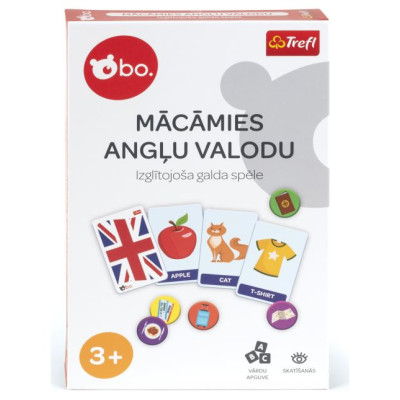 BO. Izglītojo&scaron;ā galda spēle "Mācāmies angļu valoda" (Latvie&scaron;u val.)