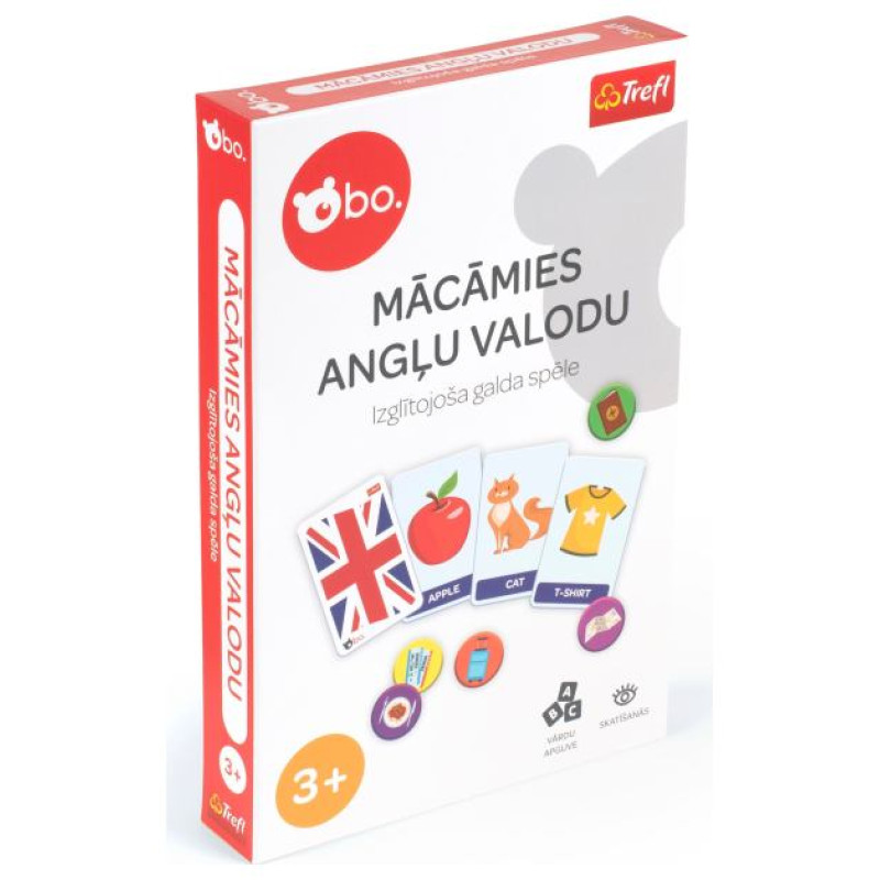 BO. Izglītojo&scaron;ā galda spēle "Mācāmies angļu valoda" (Latvie&scaron;u val.)