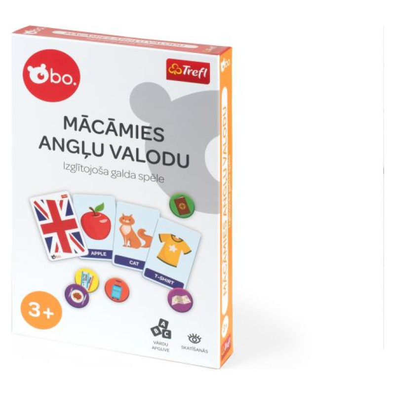 BO. Izglītojo&scaron;ā galda spēle "Mācāmies angļu valoda" (Latvie&scaron;u val.)