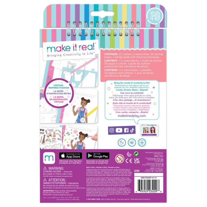 Make It Real Skiču burtnīca "Mīlestība and Margrietiņas"