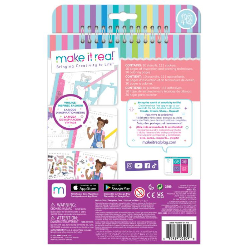 Make It Real Skiču burtnīca "Mīlestība and Margrietiņas"