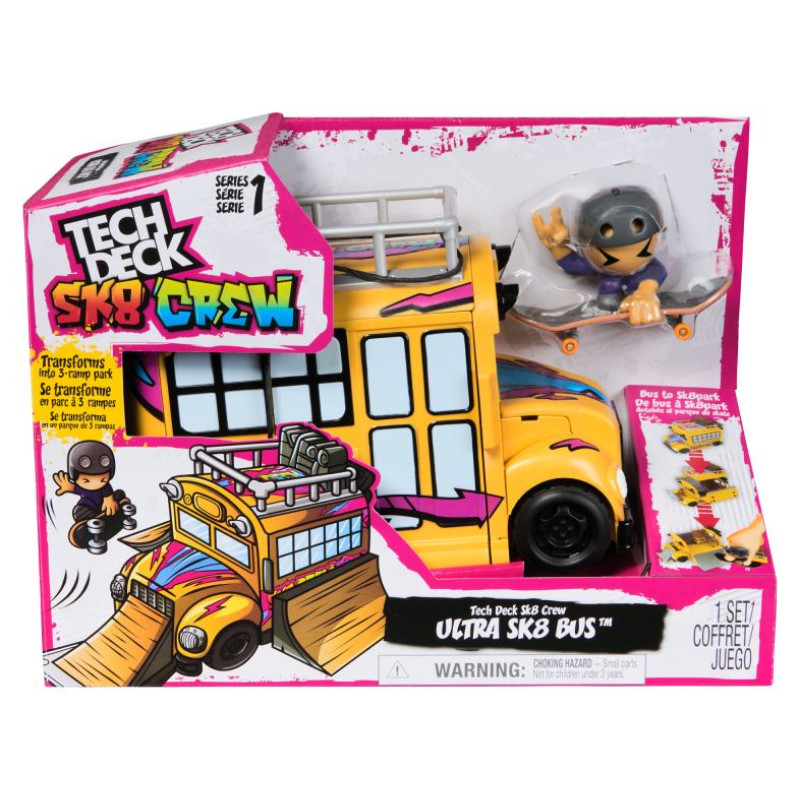 Tech Deck Rotaļu komplekts SK8 Crew Ultra autobuss
