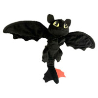 Dragons Plīša rotaļlieta Toothless, 30 cm