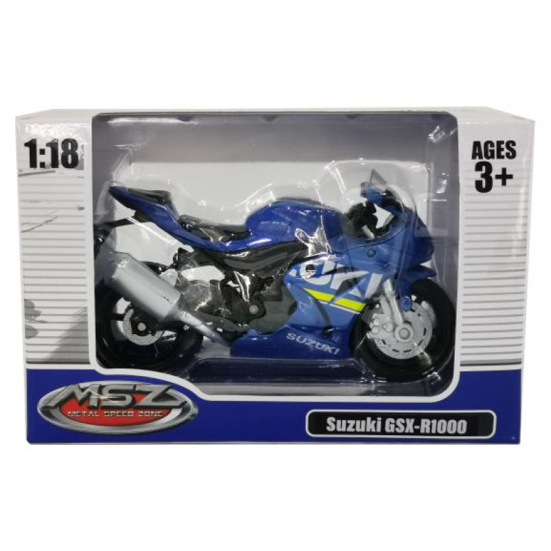 MSZ Miniatūrais modelis - SUZUKI GSR-R1000, mērogs 1:18