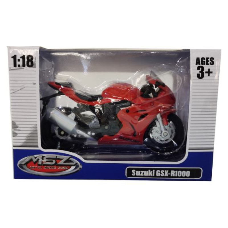 MSZ Miniatūrais modelis - SUZUKI GSR-R1000, mērogs 1:18