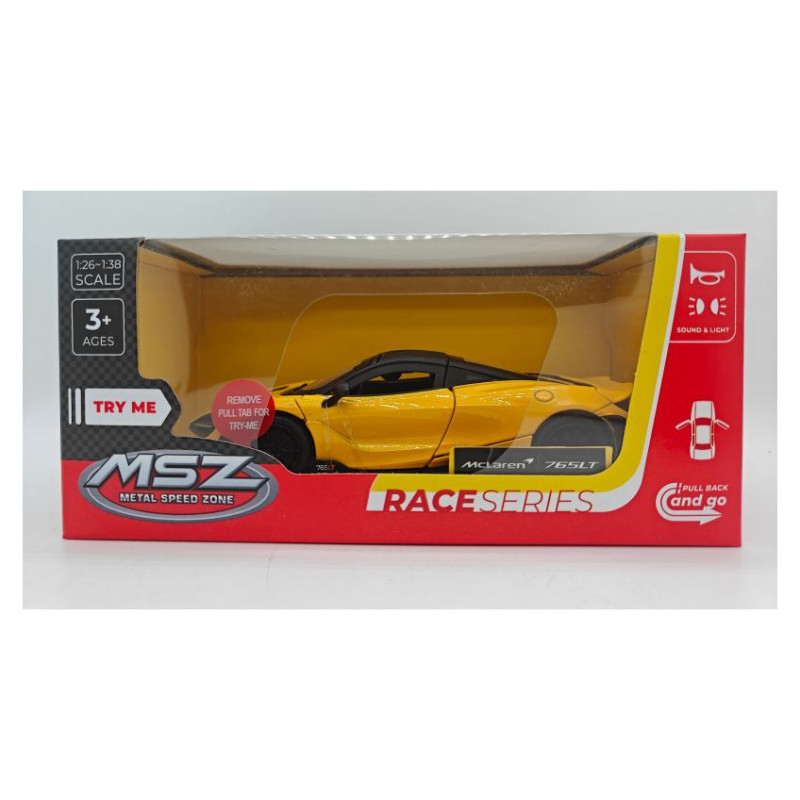 MSZ Miniatūrais modelis - McLaren 765 LT, mērogs 1:31