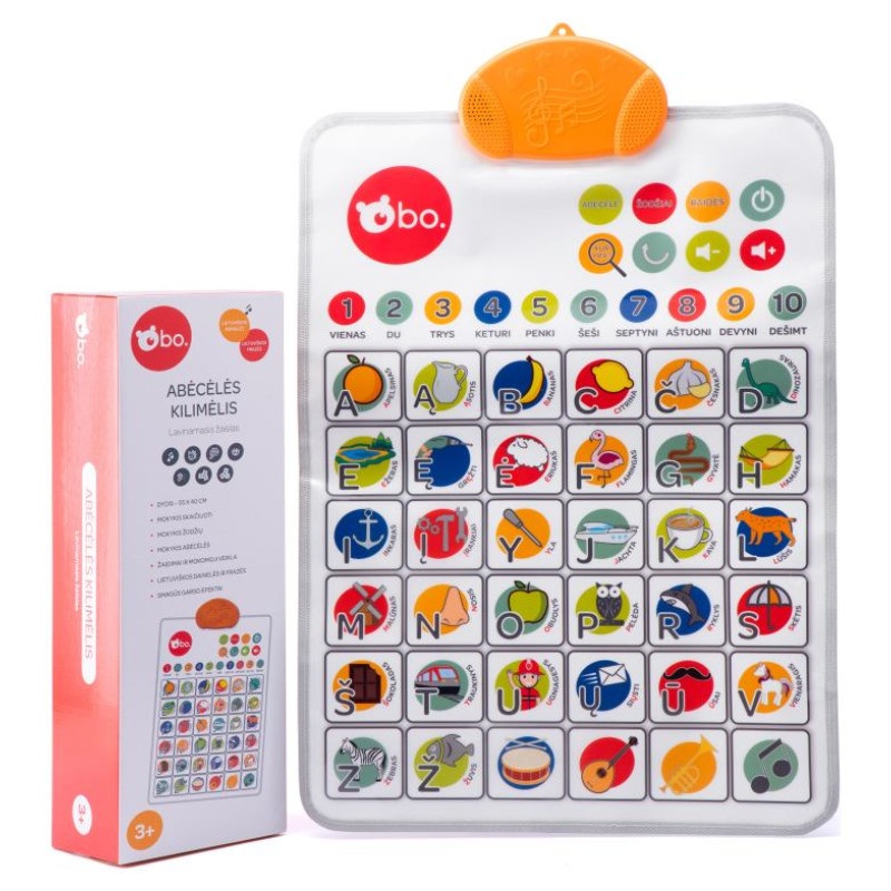 BO. Обучающая игрушка - Коврик-азбука, на литовском языке