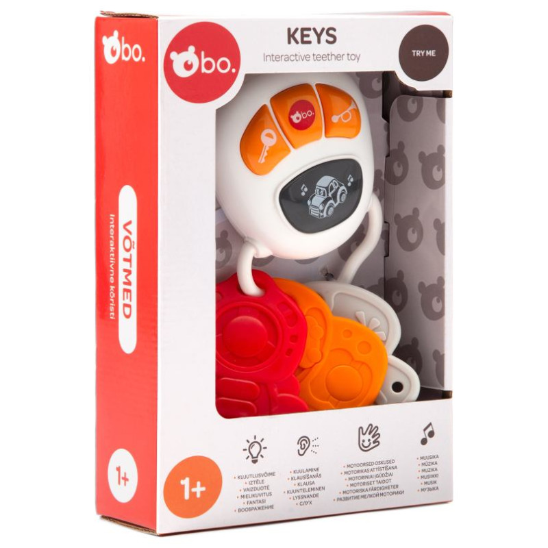 BO. Interaktīva rotaļlieta - zobgrauznis "Atslēgas"
