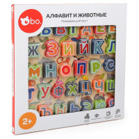 BO. Izglītojoša puzle "Alfabēts un dzīvnieki" (Krievu valodā)
