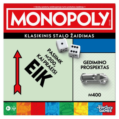 Monopoly Настольная игра Классическая Монополия (на литовском языке.)