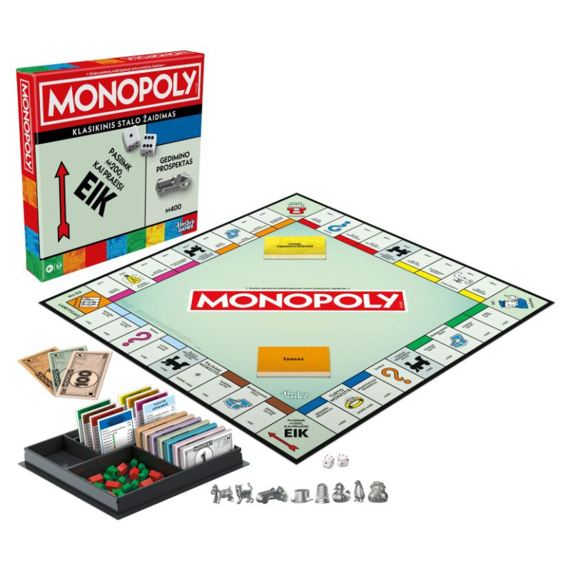 Monopoly Настольная игра Классическая Монополия (на литовском языке.)