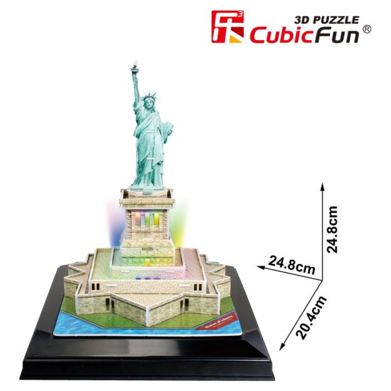Cubic Fun CUBICFUN LED 3D puzle Brīvības statuja